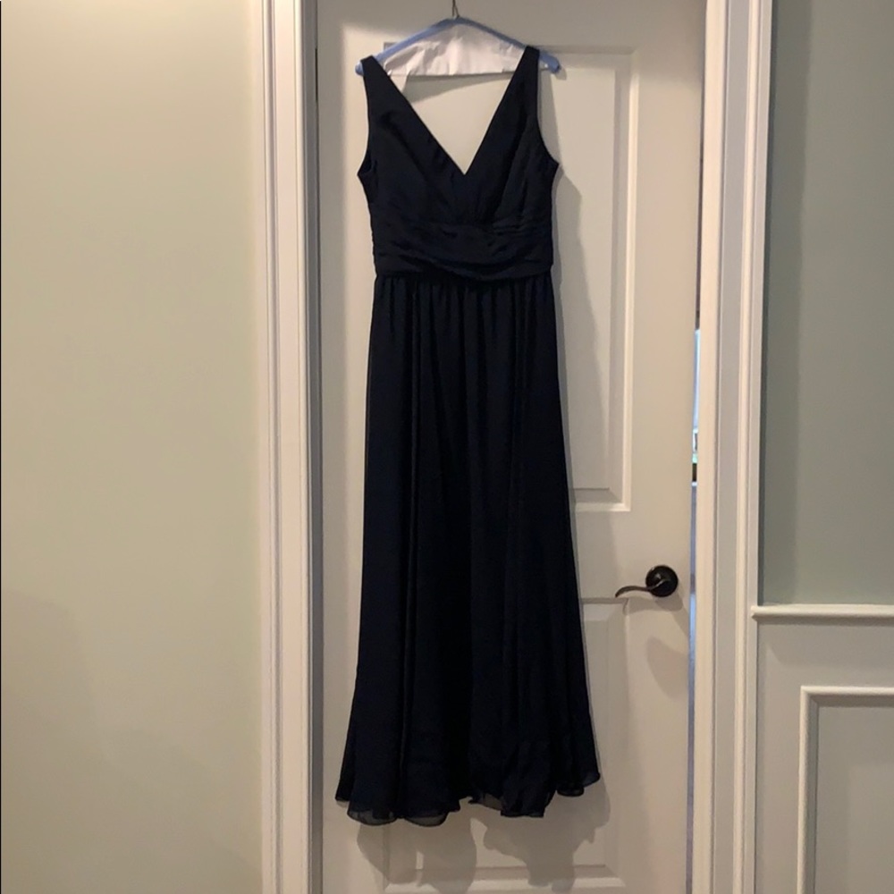 Amsale Navy Formal Dress